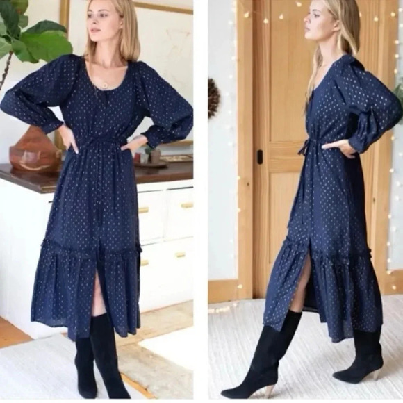 Emerson Fry Dresses & Skirts - Emerson Fry India Collection Lucy Lake Dot Dress sz S